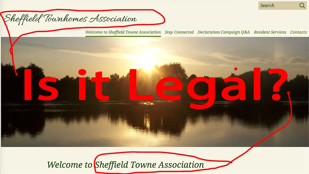 Why does the Sheffield Towne Board habitually breaks the law? Schaumburg Illinois Homeowners Association